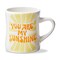 You Are My Sunshine Coffee Mug Yellow Multi Stoneware Everyday 12oz Dishwasher Safe